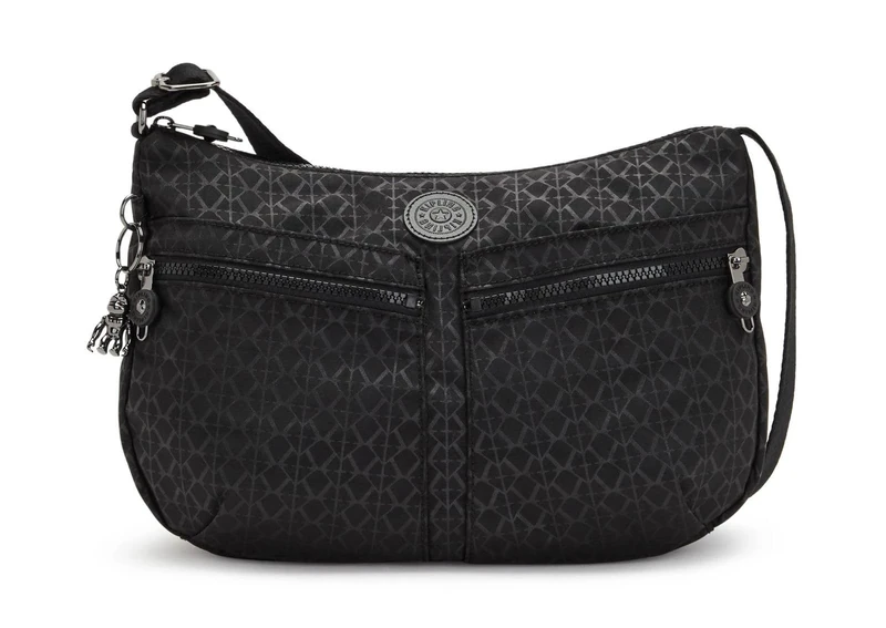 Kipling IZELLAH Medium crossbody, Signature Emb (Black)