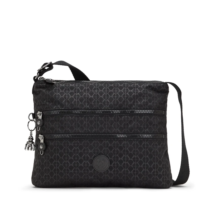 Kipling ALVAR Medium crossbody, Signature Emb (Black)