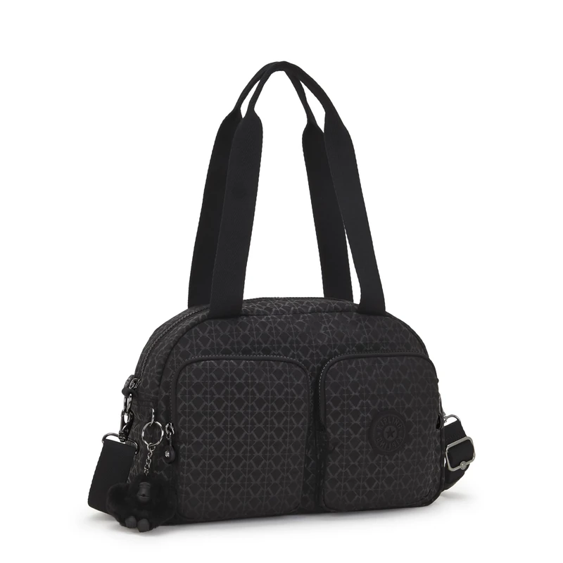 Kipling COOL DEFEA Medium shoulderbag, Signature Emb (Black)
