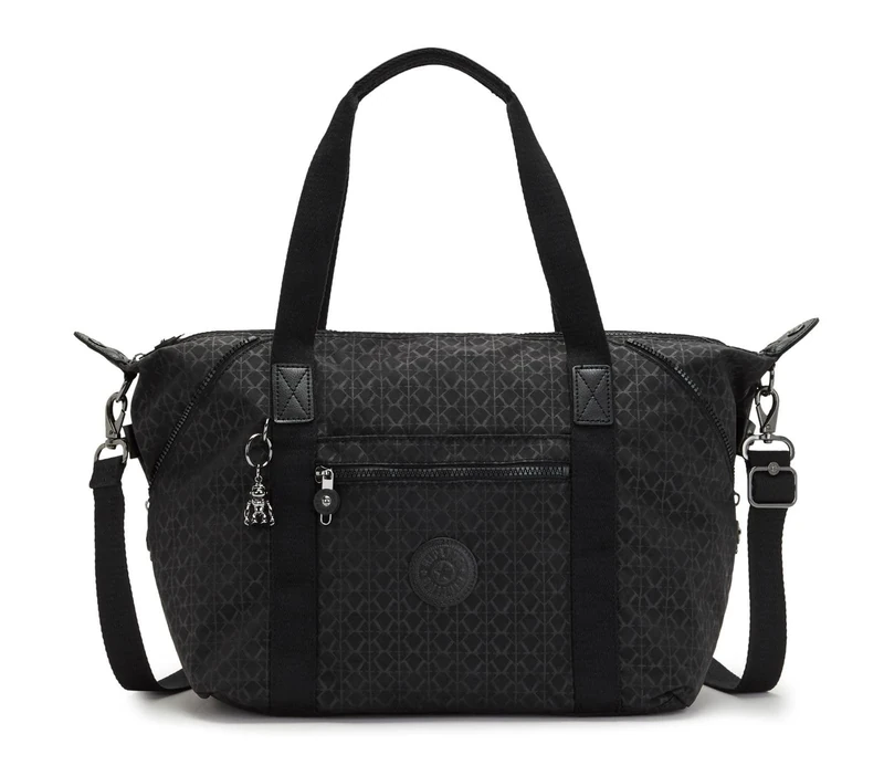 Kipling ART Medium Tote, Totes, Signature Emb (Black)