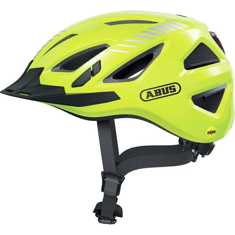 ABUS Urban-I 3.0 MIPS city helmet - bike helmet with impact protection, rear light, visor and magnetic fastener - for men and women