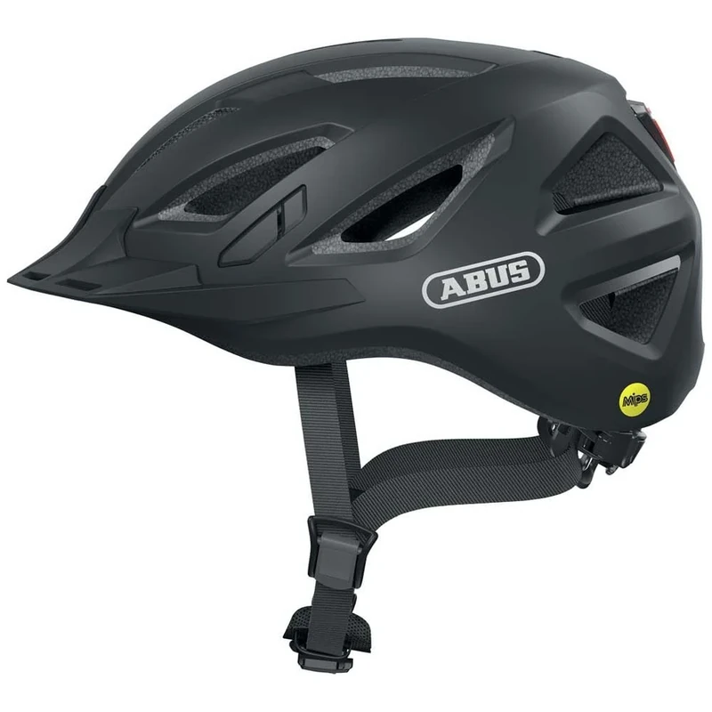 ABUS Urban-I 3.0 MIPS city helmet - bike helmet with impact protection, rear light, visor and magnetic fastener - for men and women