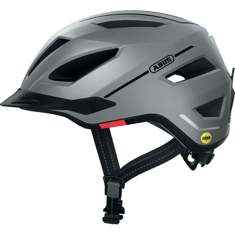 ABUS Pedelec 2.0 MIPS city helmet - bike helmet with rear light, peak, rain cover and MIPS impact protection - for men and women