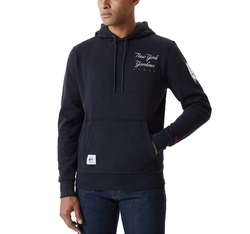 New Era Mlb Hertiage Po Hoody Neyyan Men's Sweatshirt, mens, Sweatshirt, 12590915, navy, M - Image 1