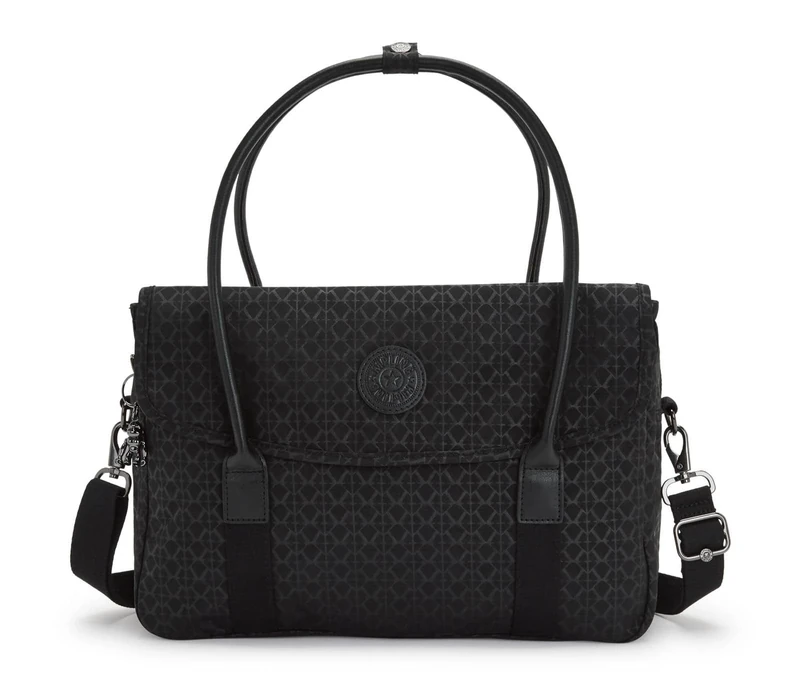 Kipling SUPERWORKER S Messenger Bag, Computer Bags, Signature Emb (Black)
