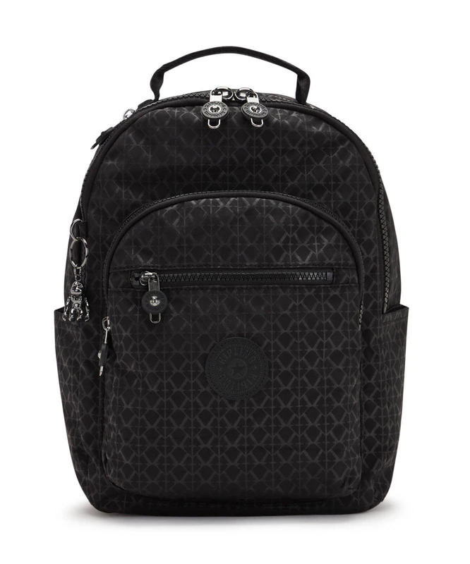 Kipling SEOUL S Small Backpack, Signature Emb (Black)