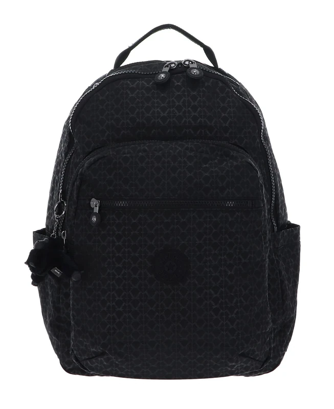 Kipling SEOUL Large Backpack, Signature Emb (Black)
