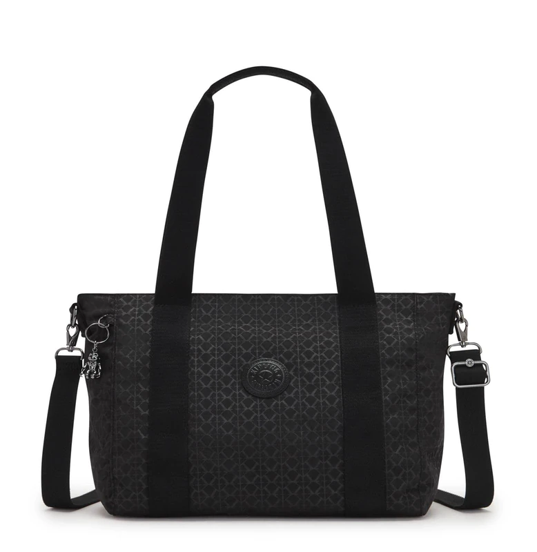 Kipling ASSENI S Small Tote - Signature Emb Black