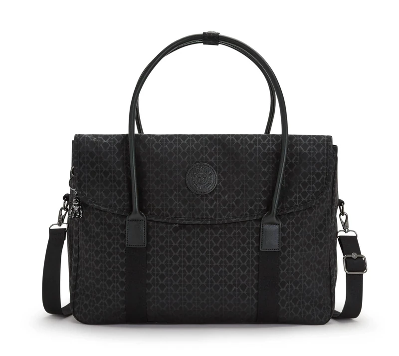 Kipling SUPERWORKER Messenger Bag, Signature Emb (Black) - Image 1