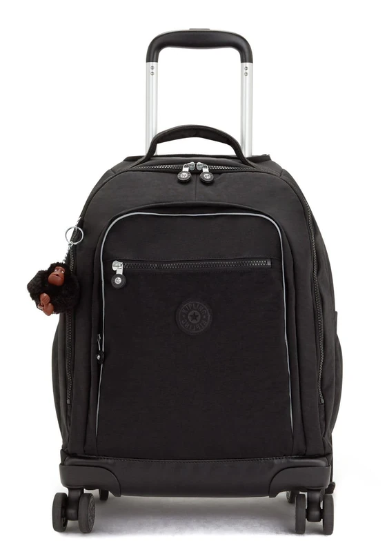 Kipling NEW ZEA Large wheeled backpack, True Black (Black)
