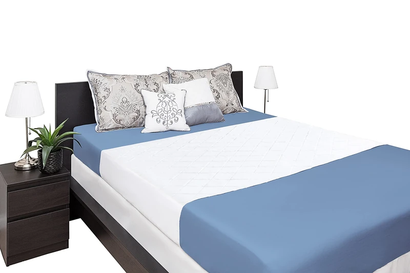Washable Incontinence Bed Pad - Waterproof with Tuck-in-Sides – Leakage & Sweat Mattress Protector - (Full/Queen) – 36 x 60 Inches for Kids Adults and Pets