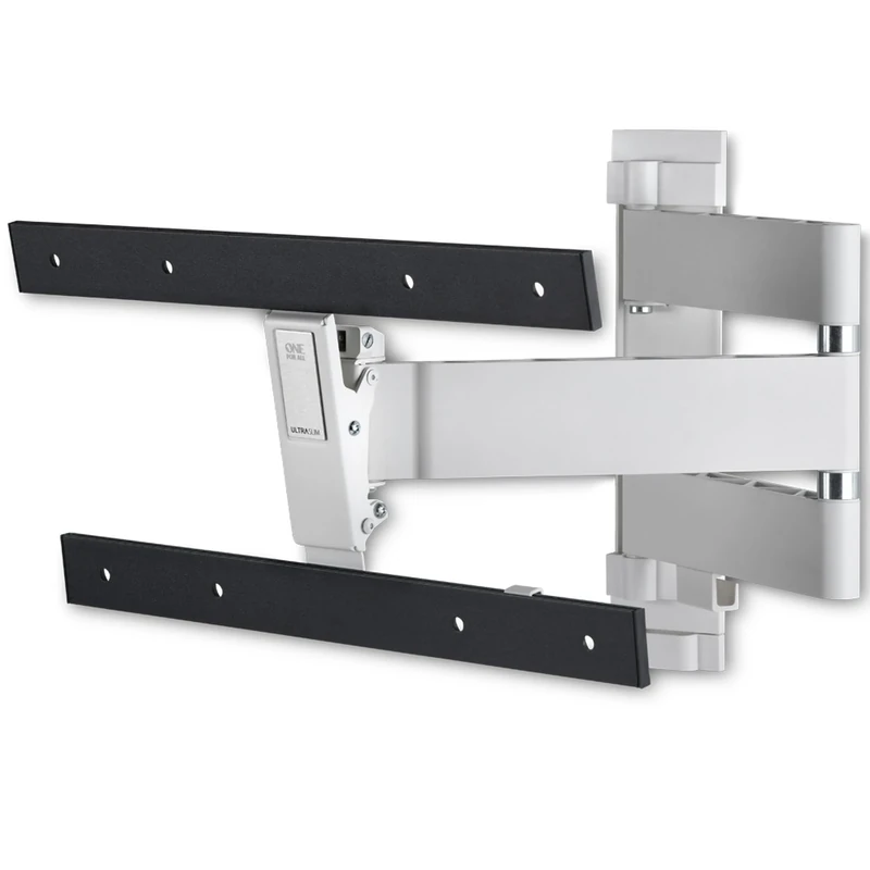 One For All Full Swivel OLED TV Wall Mount Bracket - Screen Size 32 to 77 inches - 180° Rotation and 20° Tilt - For All TV Types - Max Weight: 40kg - Max VESA 400x400 - Black and White - WM6453
