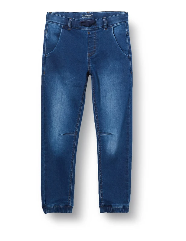 MINYMO Boys' Power Stretch Loose Fit Jeans, Denim, 116