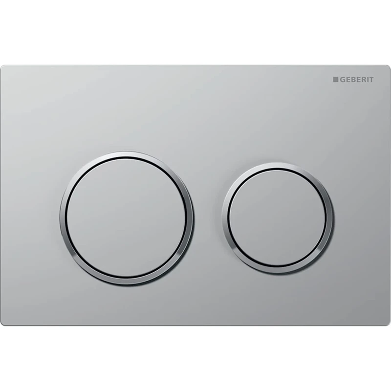 Geberit OMEGA20 2-Button Chrome OP/Glossy Plate with Anti Fingerprint System