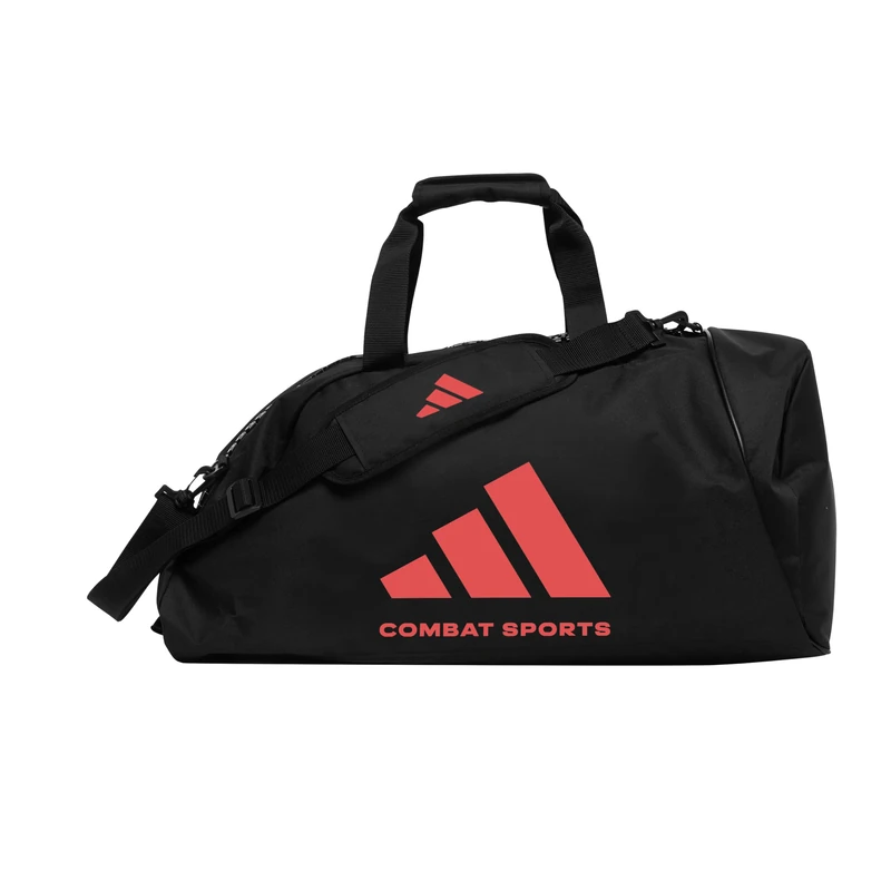 adidas Unisex – Adult 2-in-1 Sports Bag, Black/Red, M