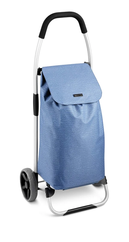Tescoma Shopping Trolley, Metal/Synthetic Fabric, Blue, 45x11.2x50.4 cm - Image 1