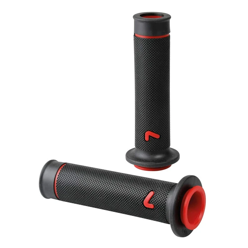 Lampa 90580 Sport-Grip, Universal Motorcycle Handlebar Grips Set 2 Pieces Right and Left Rubber - Red