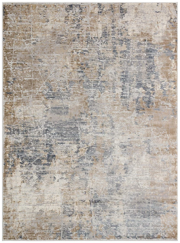FLOOR COUTURE LOOMS, POLLO Area Rug, 290cm x 200cm - Abstract Pattern, Grey POLL102 - Image 1