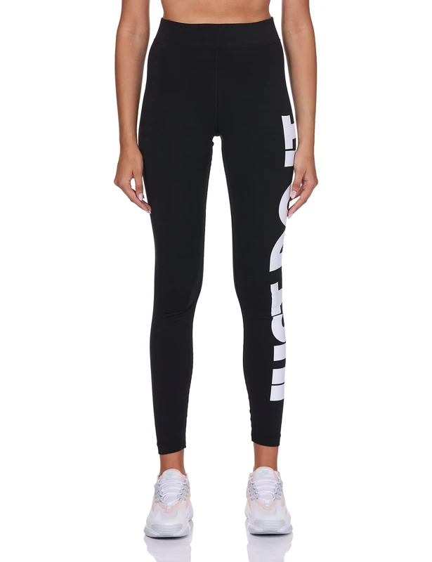 Nike CZ8534 W NSW ESSNTL GX HR LGGNG JDI Leggings Women's Black/White XL