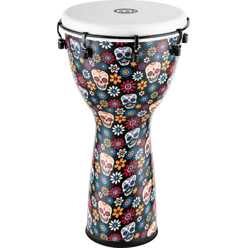 Meinl Percussion Alpine Djembe Instrument - Large Handdrum - Mechanical Tuning System - Diameter 12 Inches - Plastic, Multicoloured (ADJ12-DA)