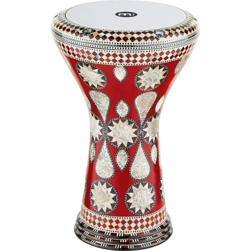 Meinl Percussion Artisan Series Doumbek - Large Handdrum - Synthetic Head - Diameter 8.75 Inches - Aluminum, Mosaic Imperial (AEED2)