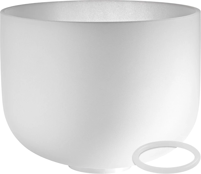 Sonic Energy Crystal Singing Bowl – 12“ Root Chakra – 432 Hz Tuning, Note C4 – For Meditation, Yoga, Sound Healing – Silicone Ring included (CSB12C)
