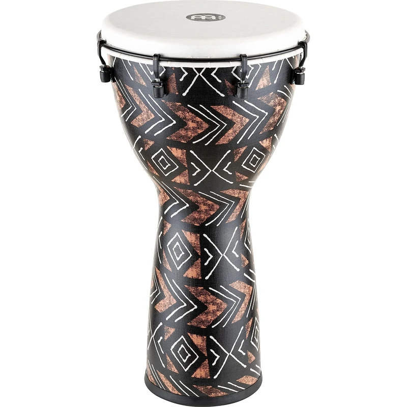 Meinl Percussion Alpine Djembe Instrument - Large Handdrum - Mechanical Tuning System - Diameter 12 Inches - Plastic, Multicoloured (ADJ12-KA)