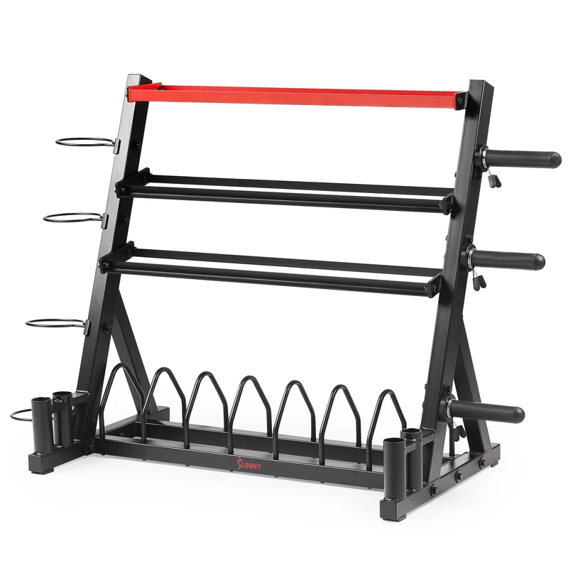Sunny Health and Fitness All-in-One Weights Storage Rack Stand - SF-XF920025