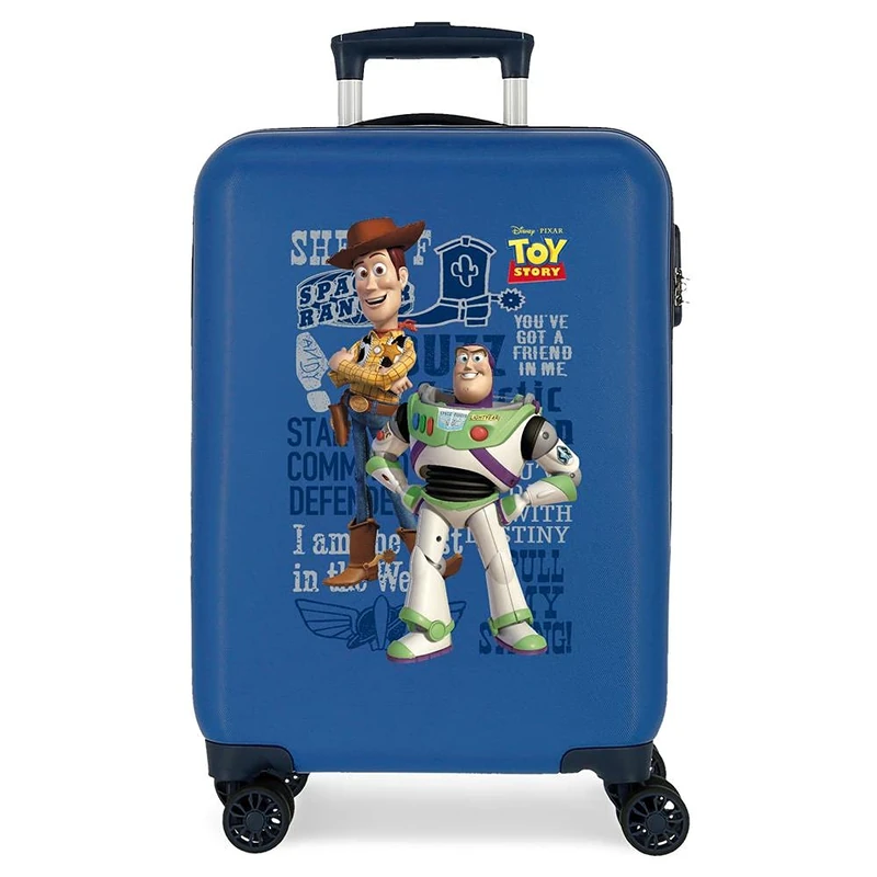 Disney You'Ve Got A Friend In Me Cabin Suitcase Blue 38 x 55 x 20 cm Rigid ABS Side Combination Closure 34L 2.7 kg 4 Double Wheels Hand Luggage