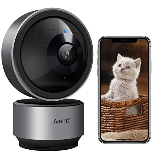 ARENTI Dome Camera for Home with App 2K PTZ Indoor Security WiFi Dog Cameras, Pan/Tilt/Zoom Baby Pet Puppy Cam AI Human Motion Detection
