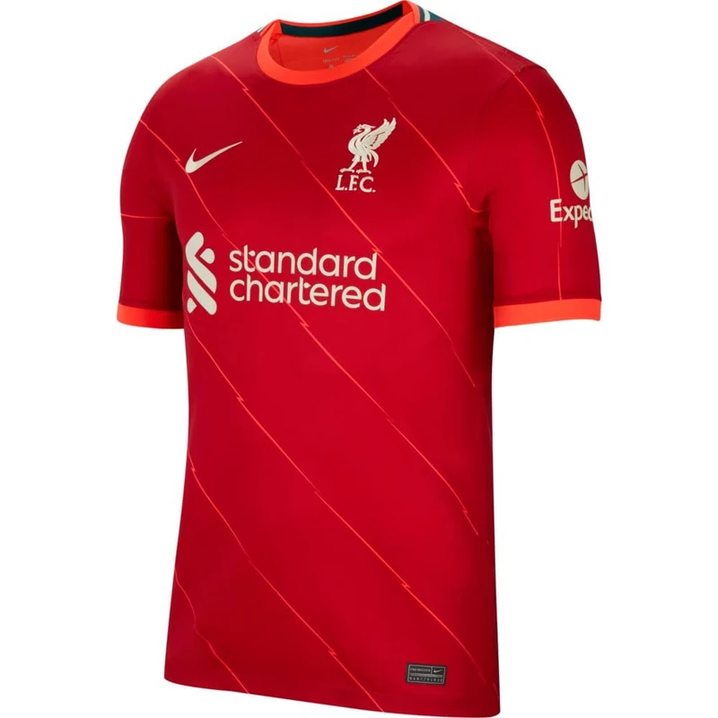 NIKE Unisex Liverpool, 2021/22 Season, Game Equipment, Home Jersey, Gym Red/Bright Crimson/Fossil, XXL UK