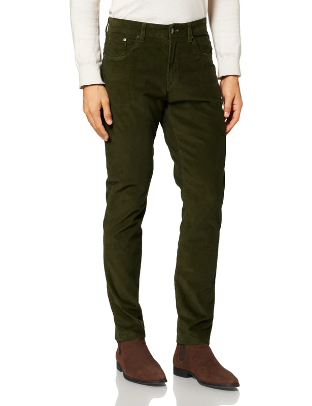 HACKETT LONDON Men's Cord 5 PKT Shorts, 665GREEN, 31W/30L