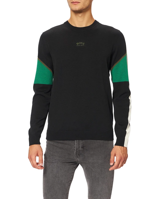BOSS Men's Rafio Jumper, Black 1, M