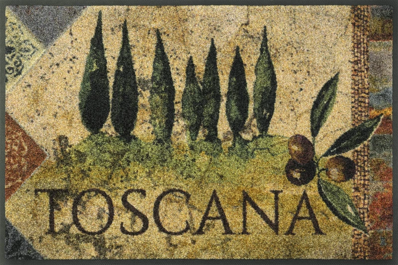 Wash+Dry Doormat, Polyamide Back: Nitrile Rubber, Brown, 50x75 cm