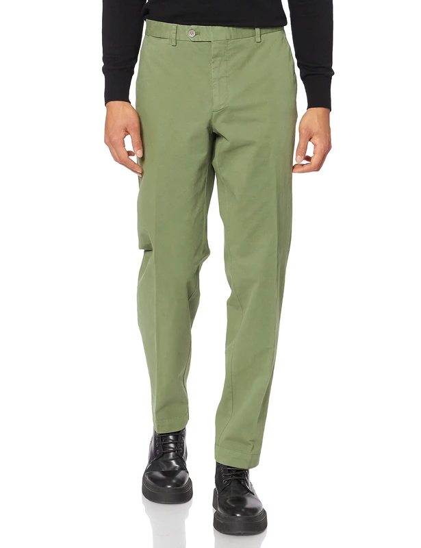 HACKETT LONDON Mens Sanderson Tailored Shorts, 728OLIVE, 31 - Image 1
