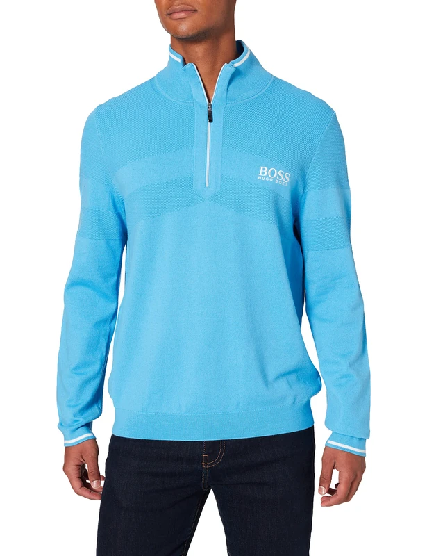 BOSS Men's Zeci Jumper, Open Blue495., 3XL