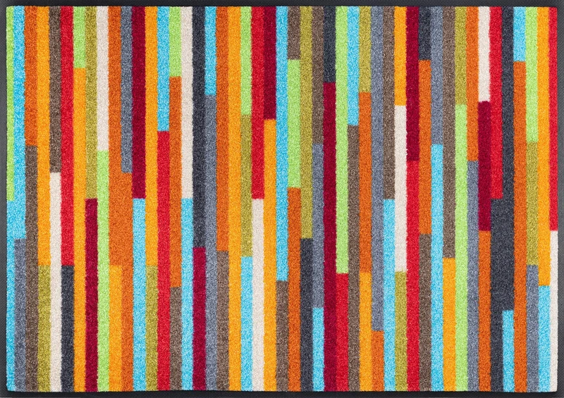 wash+dry doormat, Mikado Stripes 60x85 cm, inside and outside, washable