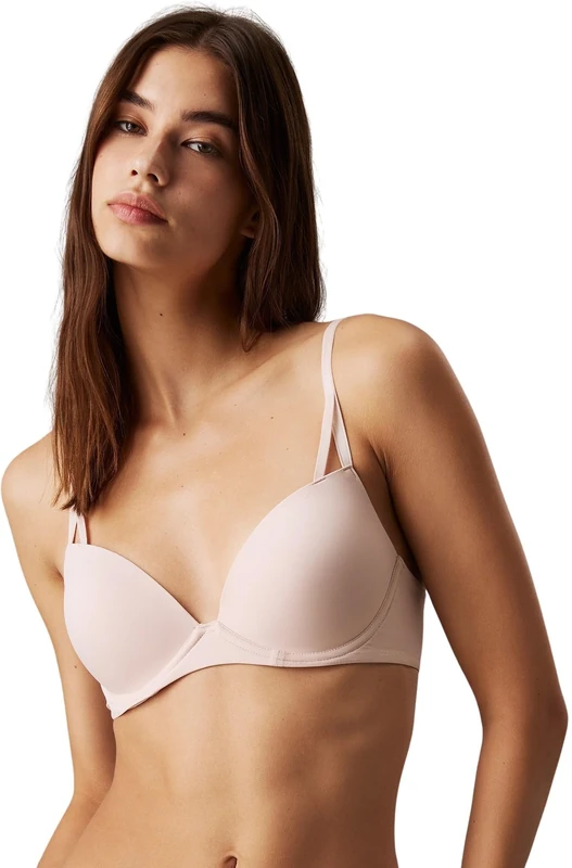 Calvin Klein Women Lift Demi Push-up Bra with Underwire, Beige (Beechwood), 38DD
