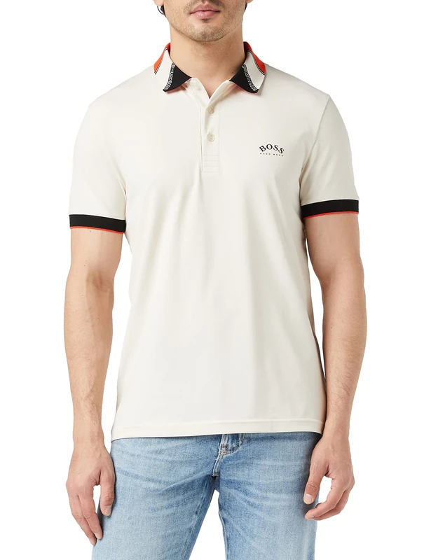 BOSS Hugo Men's Paule Polo Shirt, Open White131., M