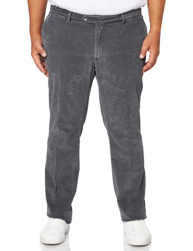Hackett London Men's Cord Chino Trousers, 9 gymid Grey, 36W/30L