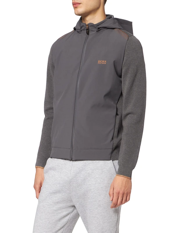 Hugo Boss Men's Maxeo Cardigan Sweater, Medium Grey31, 3XL