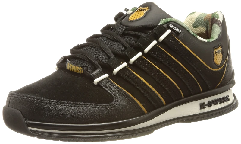 K-Swiss Men's Rinzler Sneaker - Black Gum - Size 10.5 UK