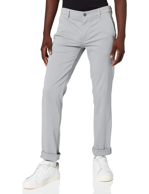 BOSS Men's Schino-Slim D Trousers, Silver 47, 35W / 36L