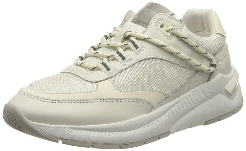 BOSS Skylar_Runn_mxpr Women's Trainers, White100, 7 UK