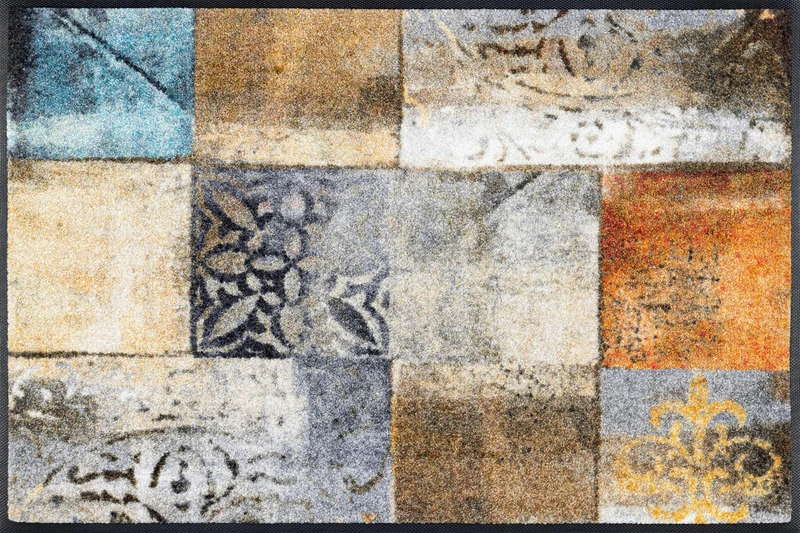 Wash+Dry Tilea Doormat 50 x 75 cm Washable for Indoor and Outdoor Use