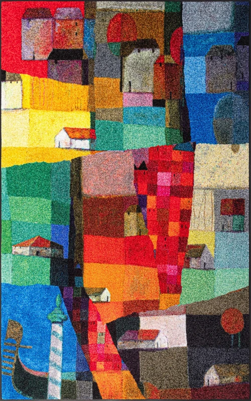 Wash+Dry Doormat, Polyamide, Colourful, 115 x 175 cm