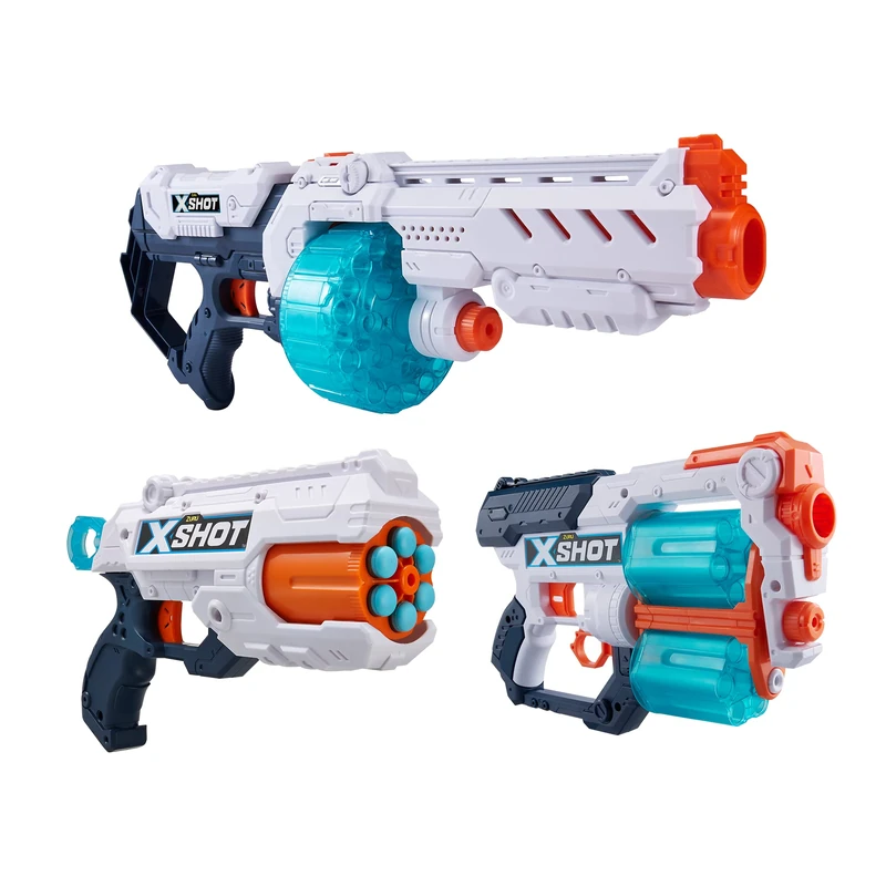 XSHOT Excel Turbo Combo Pack with Turbo Fire & Xcess & Reflex 6 Foam Dart Blasters (96 Darts)