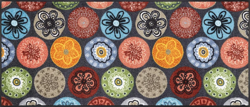 Wash+Dry Coralis Doormat 60 x 140 cm Indoor and Outdoor Washable Multi-Coloured
