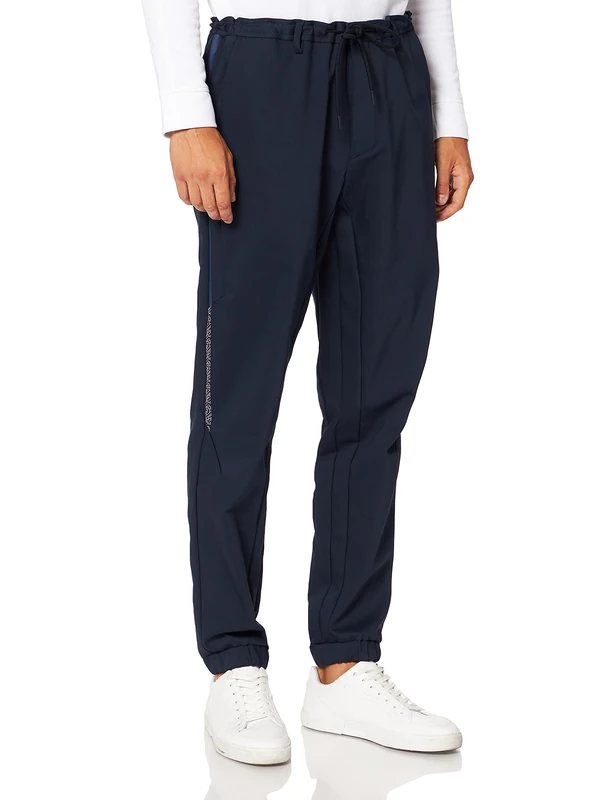 BOSS Men's Keen Pixel Casual Trousers, Navy410, 18 - Image 1