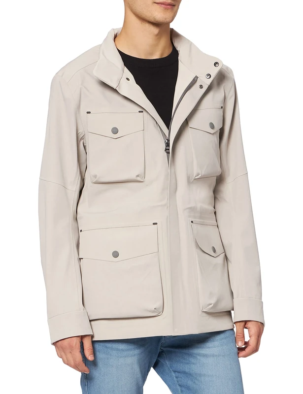 HACKETT LONDON Men's TECH Velo Jacket, 804IVORY, 3XL